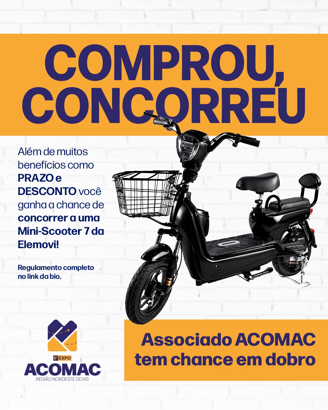 REGULAMENTO DA CAMPANHA COMPROU, CONCORREU! – EXPOACOMAC 2026